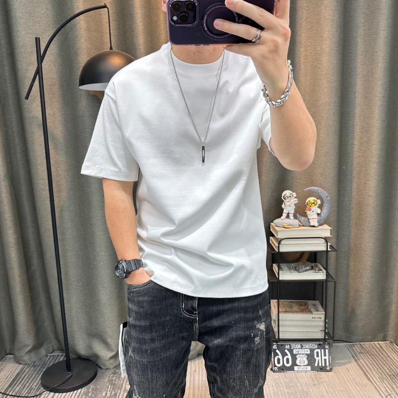 潮男牌士短T恤夏TTM季新款高端休闲宽松装上衣卡通袖刺绣男半袖T