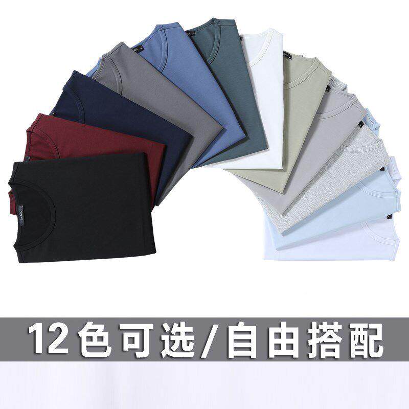 打香夏港修身LTY短t恤男士底衫纯色紧身圆领白色体恤季运动半袖袖
