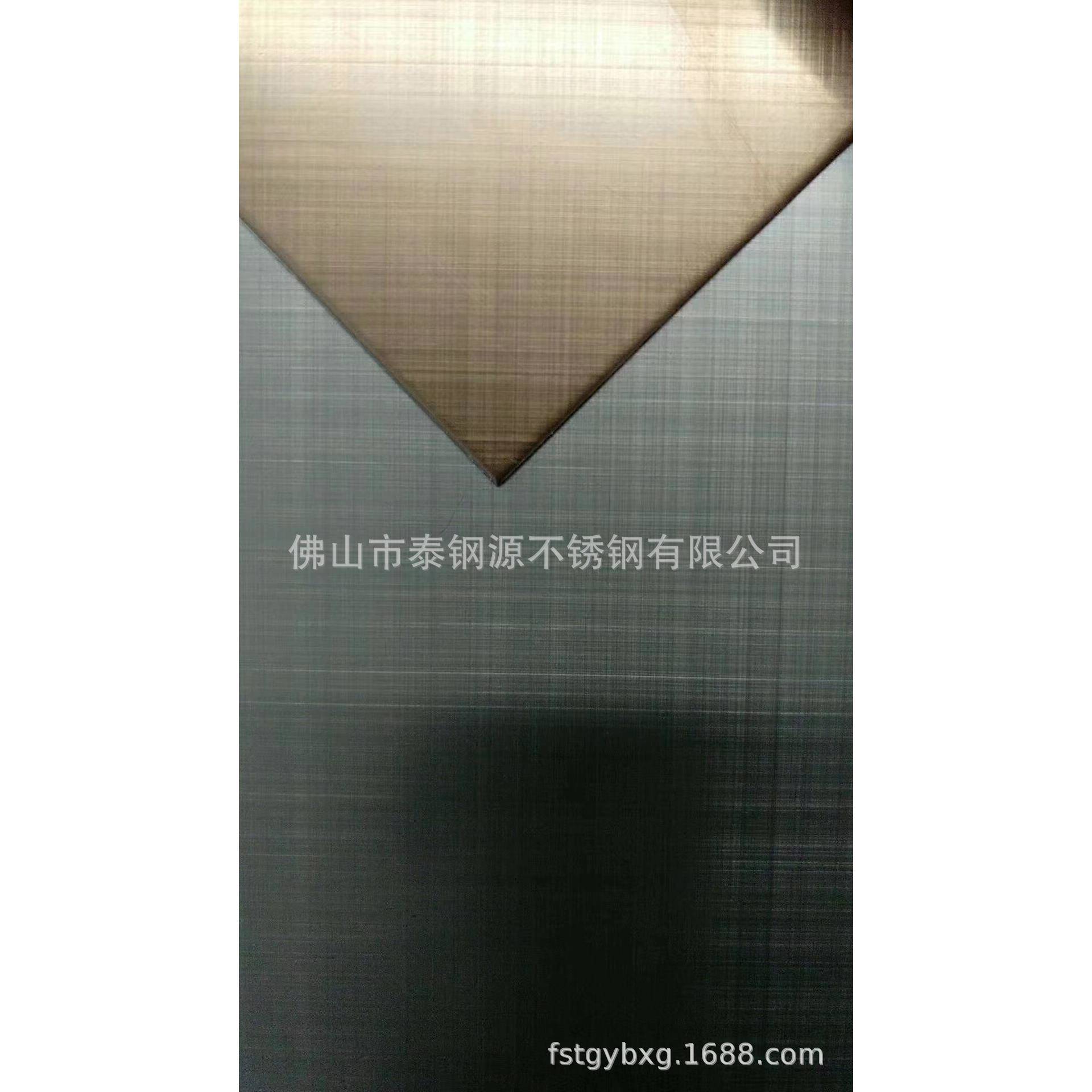 对样生产2B面布纹玫瑰金交叉纹不锈钢板户外大门门套板交叉纹钢板