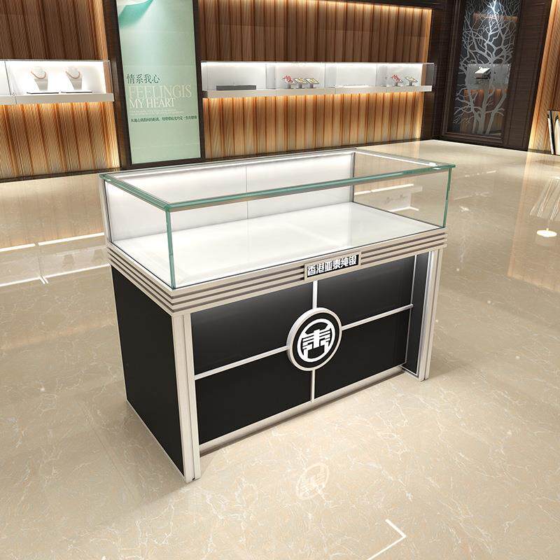 厂家供应 烤漆珠宝展示柜台 精品陈列展柜台 玉器陈列柜