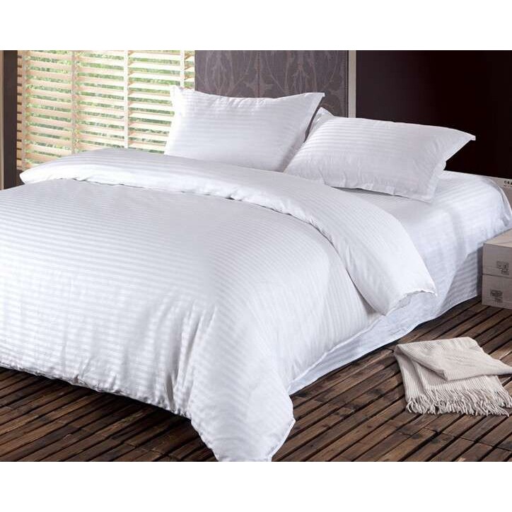 酒店床上用品 宾馆套件 客栈全棉缎条三/四件套