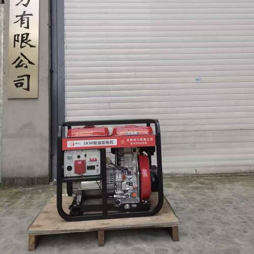 小型柴油发电机家用5KW电启动230V/380V纯铜电机应急移动备用电源