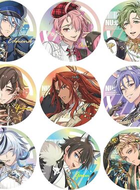 新世界狂欢游戏周边艾德蒙特奥利文西马口铁日谷底镭射徽章谷子