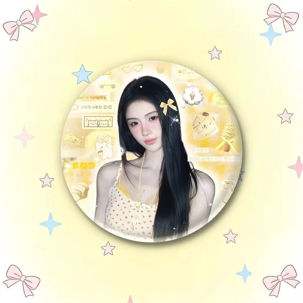 璀璨鞠婧祎吧唧58mm蜜橘应援周边徽章谷子马口铁书包挂饰送朋友