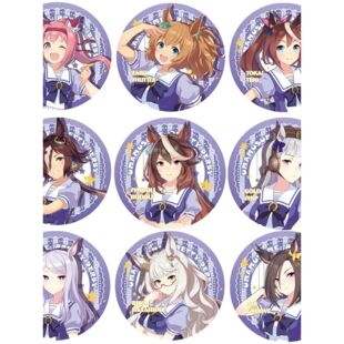 赛马娘同人游戏周边东海帝王黄金船目白麦昆二次元镭射日谷底徽章