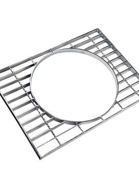 Hot-dip galvanized steel grating plate for steel mill