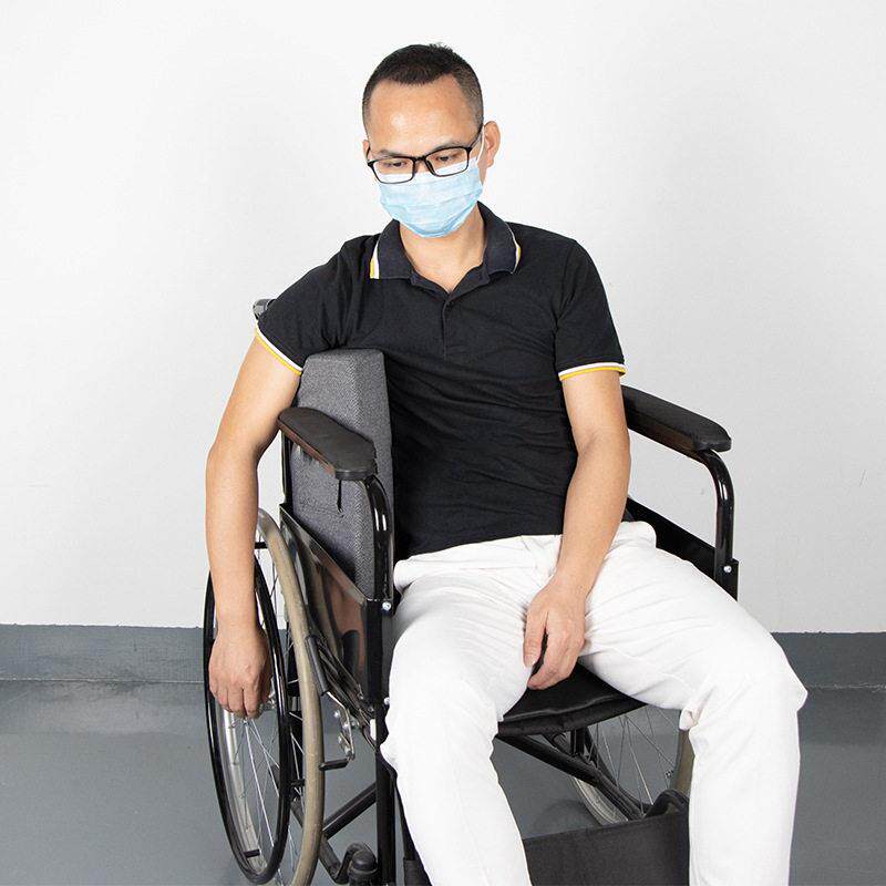 轮椅扶手挡板垫A13侧固定靠垫密度海绵手肘支撑枕头