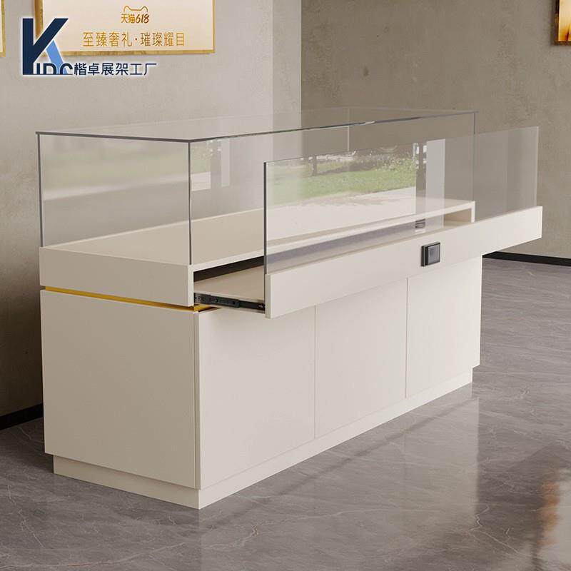 博物馆展柜瓷器精品木质展示柜古董珠宝首饰玻璃柜台产品展览柜台