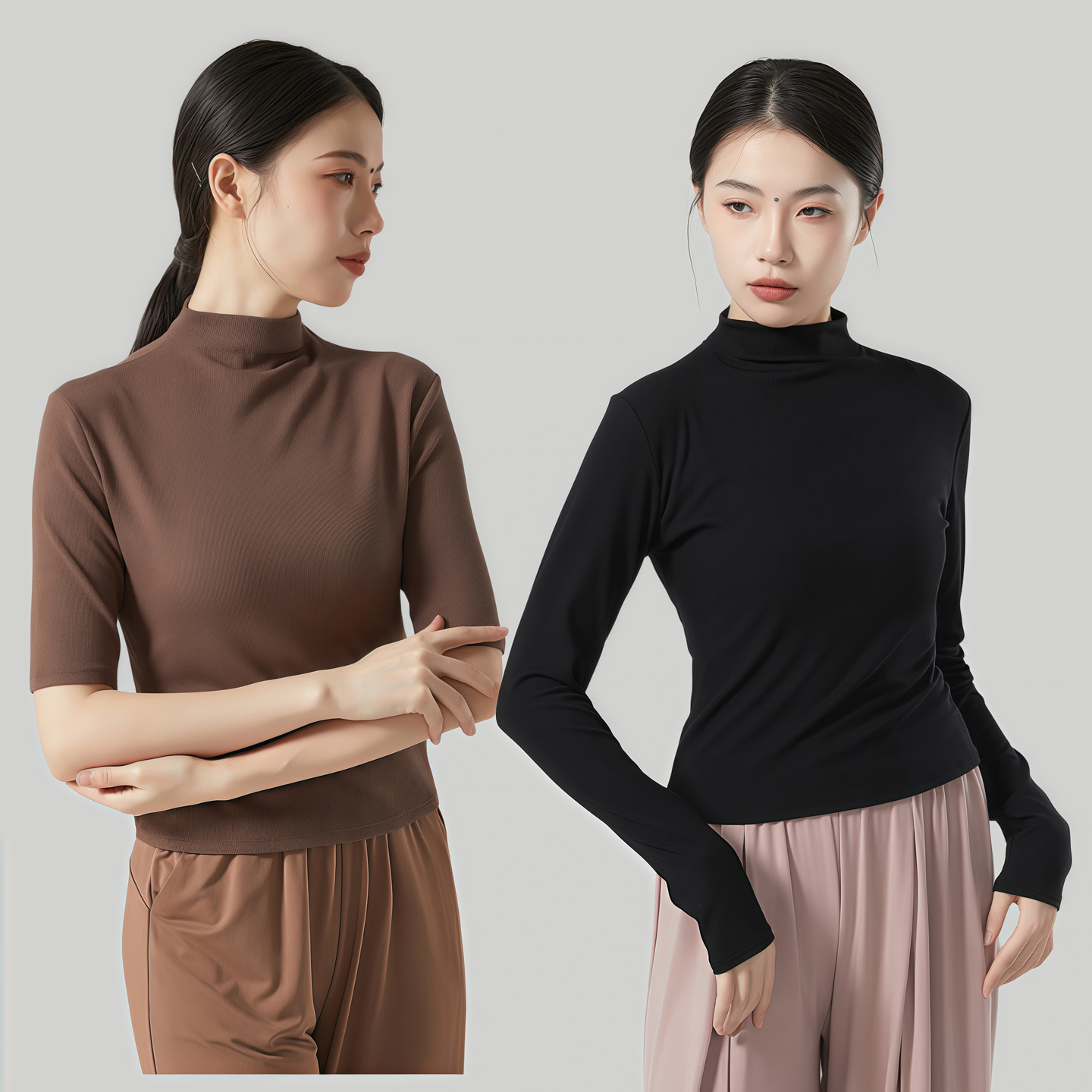 舞蹈服上衣女成人日常形体练功服