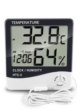 电度温湿度计 H数显温度516湿仪 带时钟 子闹钟 TC-2