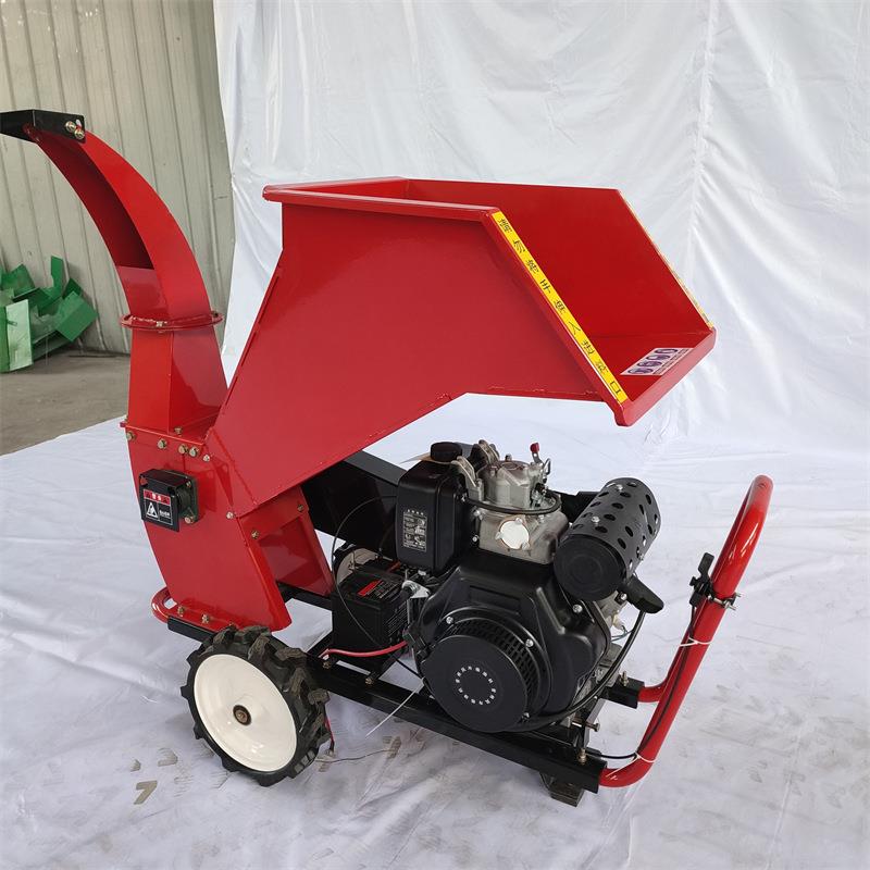 移动式树枝条破碎机型小干鲜树枝碎机柴油大马力葡萄枝粉GXN碎木