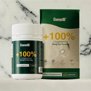 美国Genelll麦角硫因口服胶囊30mg深度睡眠补气补血60粒/瓶