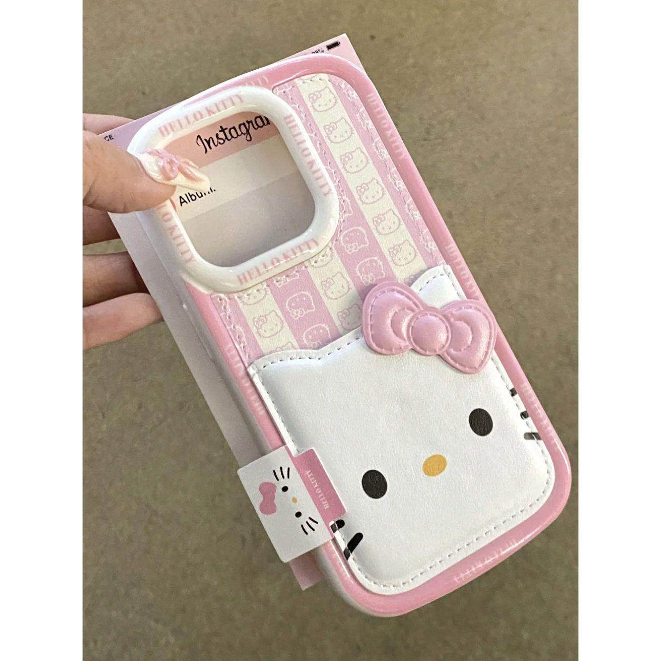 少女粉条纹猫咪卡包适用15/14promax手机壳iPhone13新款苹果12软,3C数码配件,手机保护套/壳,淘宝优惠券,粉丝福利购,淘宝优惠卷