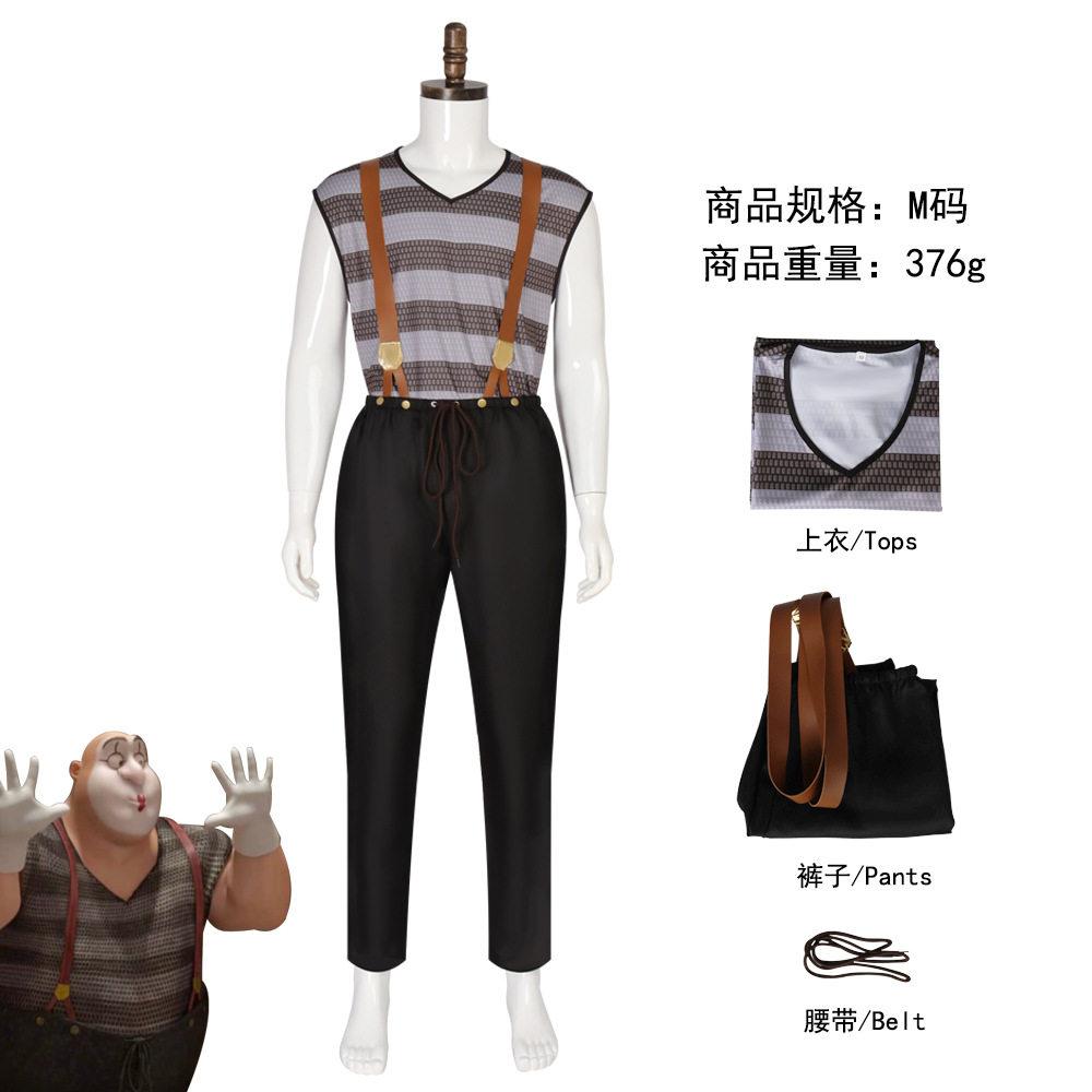 万圣节电影魔发奇缘光头小丑阿福cos服cosplay现货角色扮演