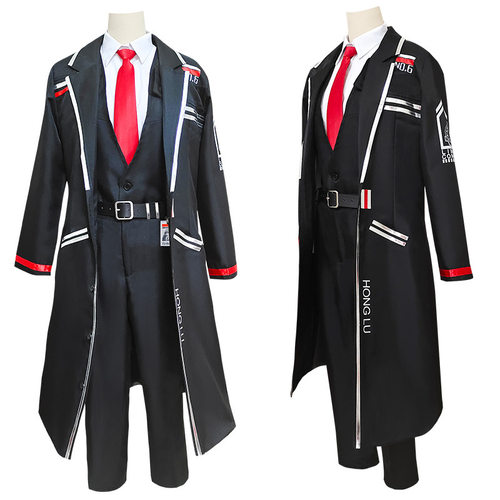 边狱巴士公司cos鸿璐浮士德长款游戏全套黑色制服cosplay服装