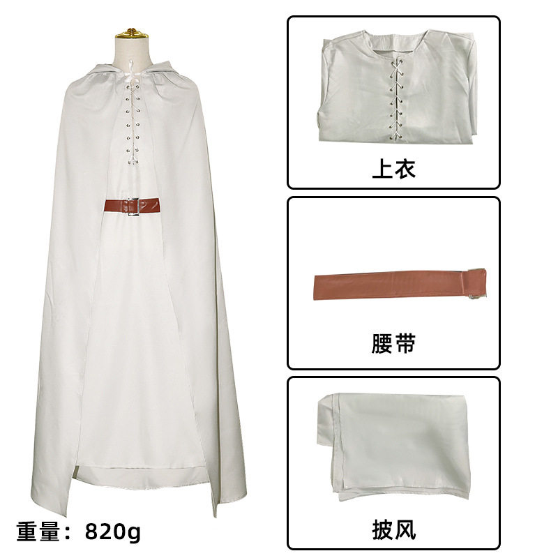 霍比特人指环王cos服魔戒甘道夫舞台服扮演coscosplay万圣节服装图片