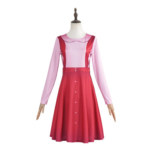 运动游戏套装cos服女款粉色连衣裙影视角色演出服cos服厂家直销