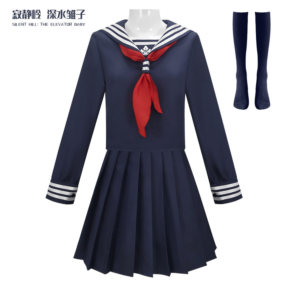 新款寂静岭f深水雏子jk裙cos服二次元游戏漫展清水雫cosplay裙子