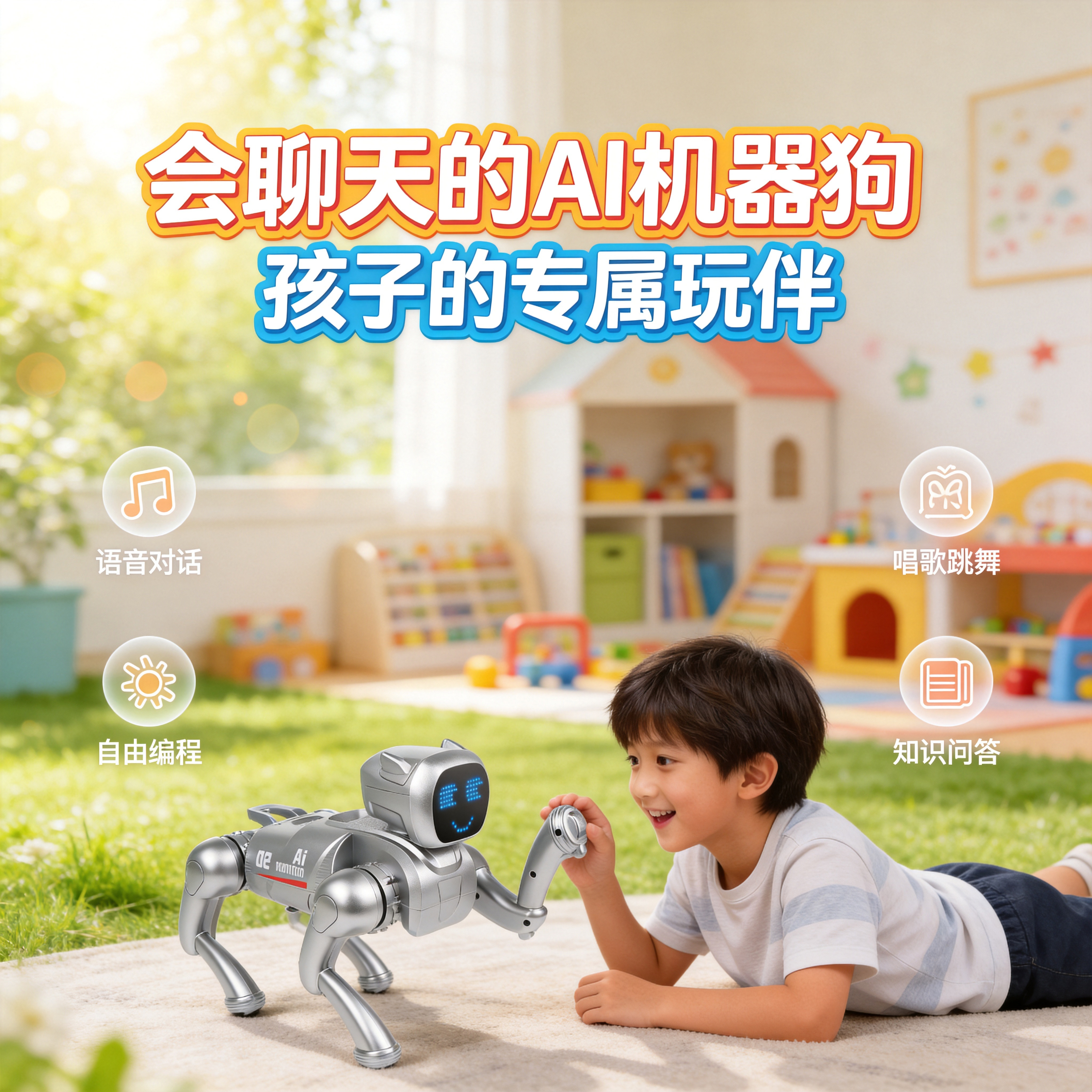 豆包AI智能机器狗儿童益智玩具7