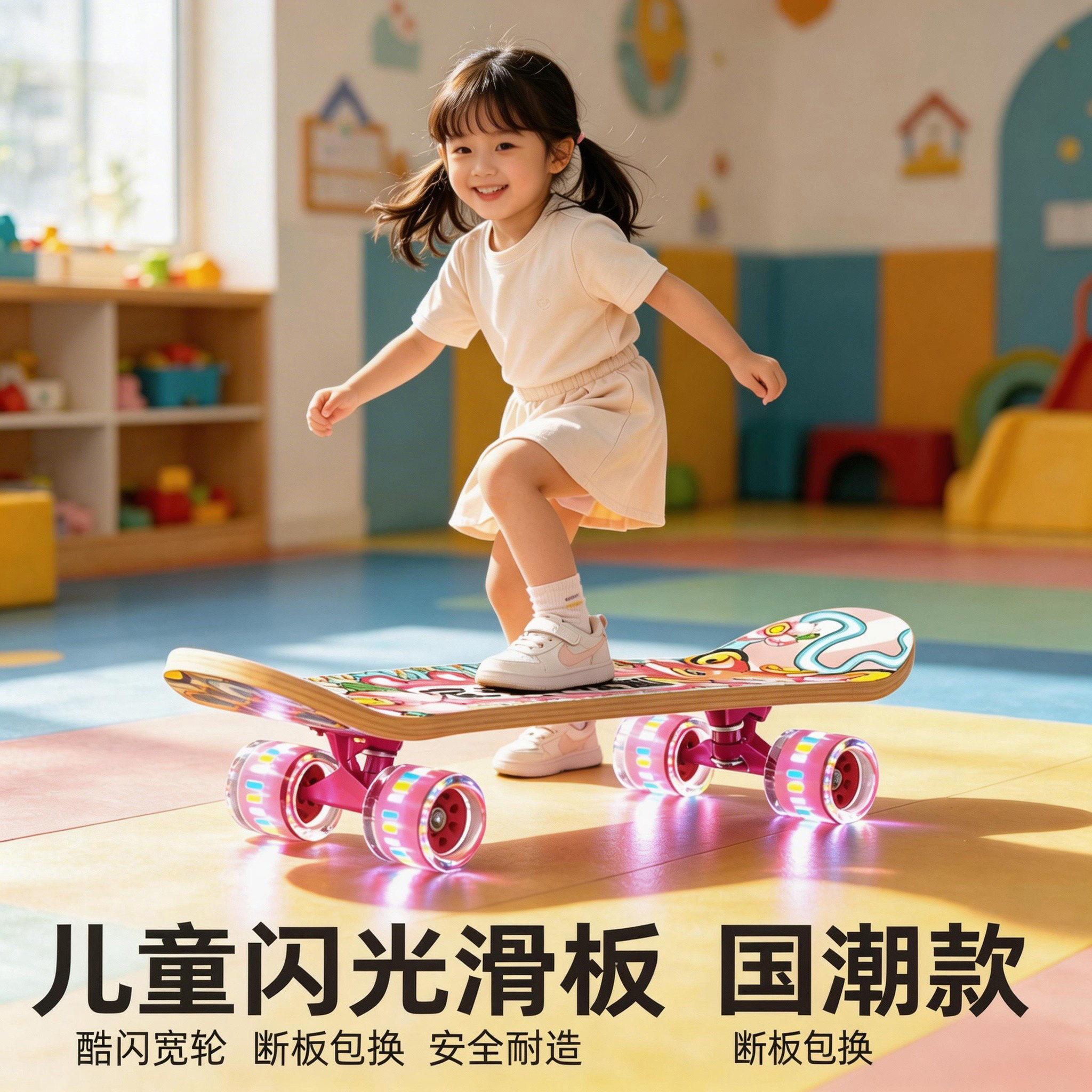 德国滑板车可转弯双翘专业滑板车