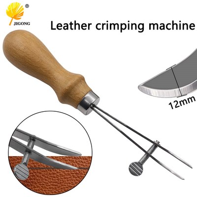 DIY手艺皮具植鞣皮革边线器 间距轮皮革压边器 等距划线皮革工具