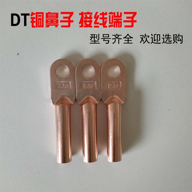 DT铜鼻子铜接线端子10-630平方铜线鼻子电缆堵油铜接头线耳可镀锡