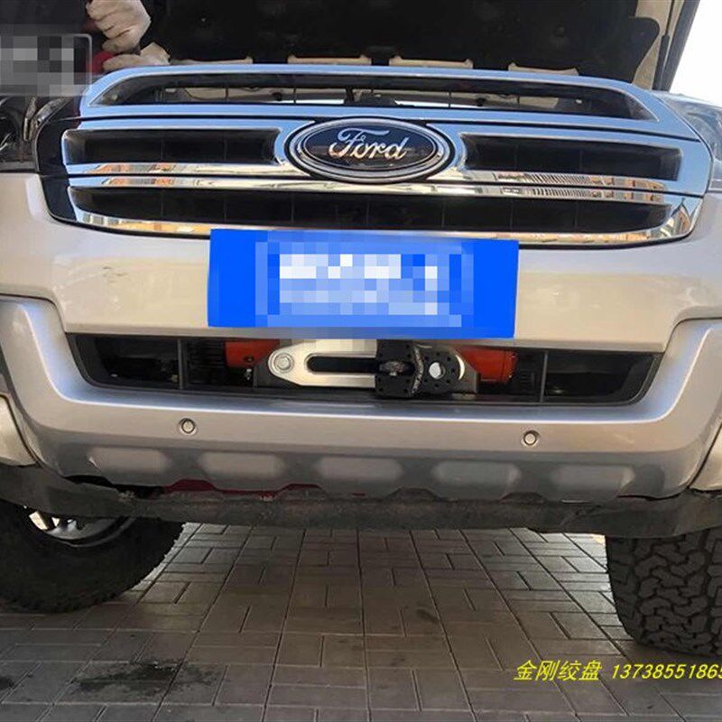 撼路者绞盘福特撼路者内置绞盘架隐藏式猛禽绞盘F150改装越野自救