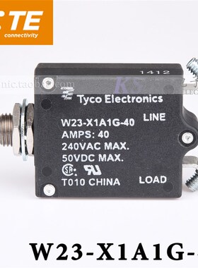 Tyco W23-X1A1G-40 40A 7-1393246-4 UL CSA船用起锚机热控断路器