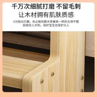 ZQ实木台阶楼梯木梯子梯凳家用2步梯子爬梯登高梯3小梯子活动两木