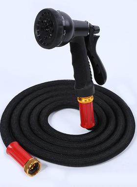 100FT 新款天然橡胶三倍伸缩多功能家用洗车花园灌溉浇花水管