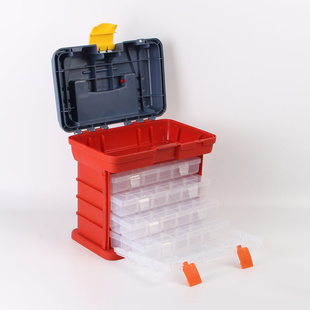272 多功能加强钓鱼箱电子塑料耐用元 件盒螺丝配件零件五金工具柜