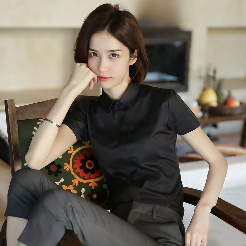 欧洲站白色衬衫女职业装2026年夏季新款薄款短袖气质工作服时尚潮