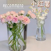 塑料 醒花桶家用亚克力透明大号鲜花花店专用深水养花插花花筒法式