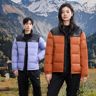 23158情侣新款羽绒服时尚立领羽绒服情侣款加厚