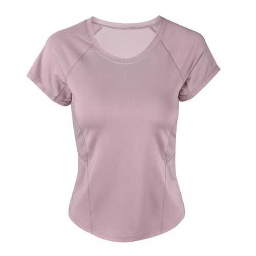 高强度运动Tf恤女修身显瘦短袖紧身健身房跑步夏季簿款瑜伽服上衣