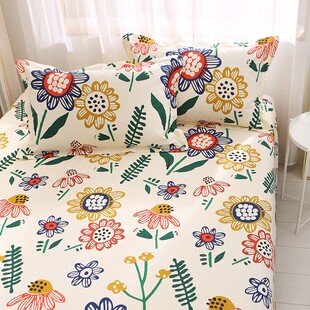 纯棉加密加厚老粗l布床单单件棉麻三件套夏季凉席麻布全棉亚麻被