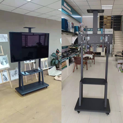 液晶电视支架移动推车落地挂架一体机显示器免打孔架子32-120寸