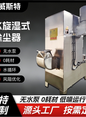 水旋湿式除尘器防爆粉尘防静电水漩除尘器抛光打磨集尘环保一体机