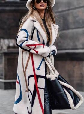 Autumn Lady Long Sleeve Jacket Winter Women Blend Wool Coat