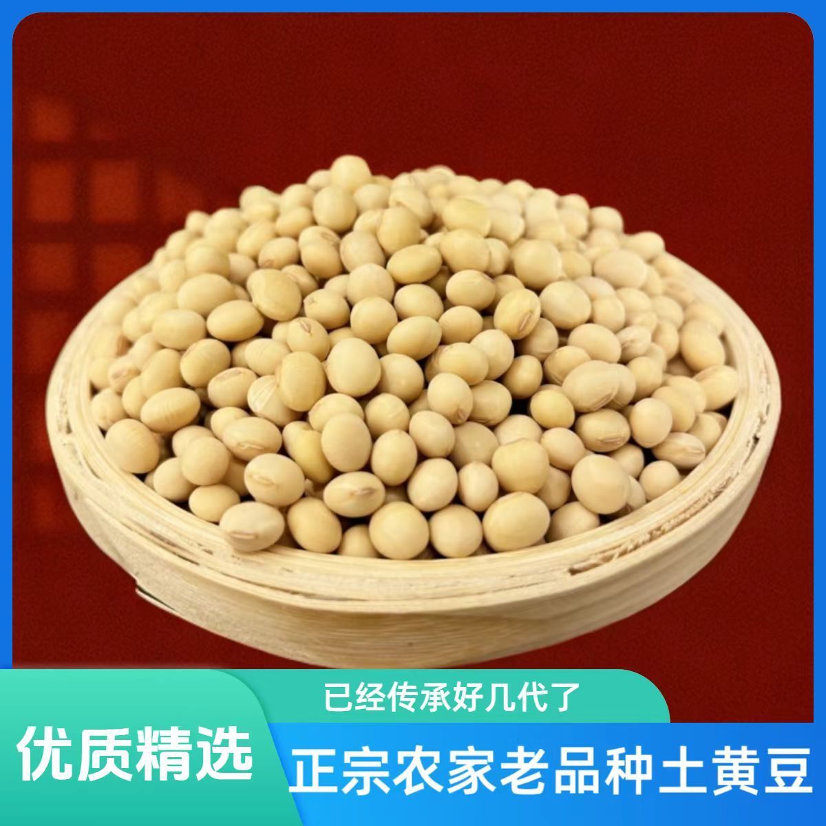 大粒椭圆黄豆专用老品种农家自种土黄豆椭圆形打豆浆五谷杂粮