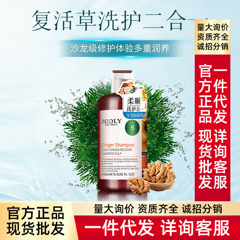 卓蓝雅生姜复活草洗发浆无硅油滋润顺滑洗发水现货