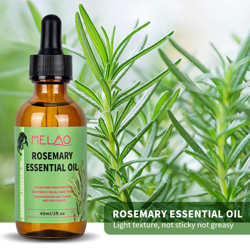 跨境MELAO迷迭香护发精油60ml头发护理油 Rosemary Essential Oil