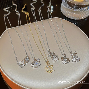 新款 超仙百搭颈链锁骨链项饰女 不掉色钛钢项链高级感轻奢小众爆款