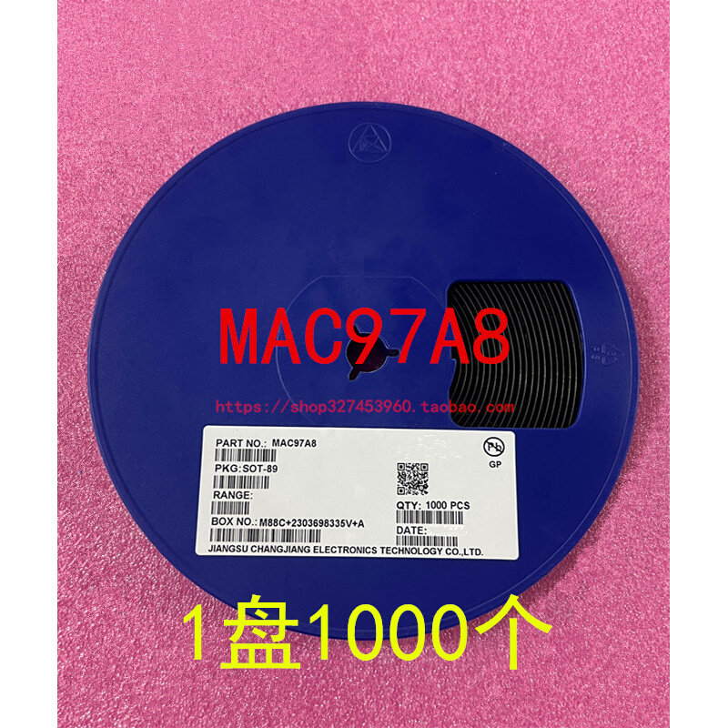 mac97a8 sot-23 sot-89 双向可控硅 97a8 0.8a 600v 1盘1000个