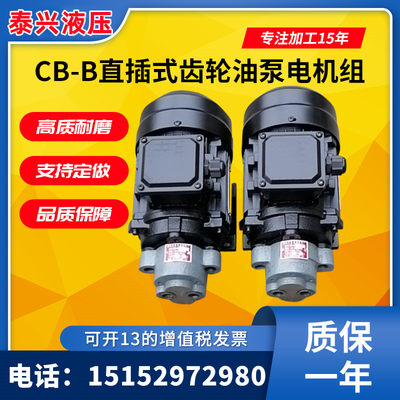 CB-B10/B6/CB-B4锯床齿轮油泵电机组CBW-B2.5JZ 0.37/0.55KW润滑