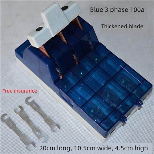 三相刀开关100A工业隔离开关刀电源单投380V63A 2相熔丝开关,电子/电工,其它,淘宝优惠券,粉丝福利购,淘宝优惠卷