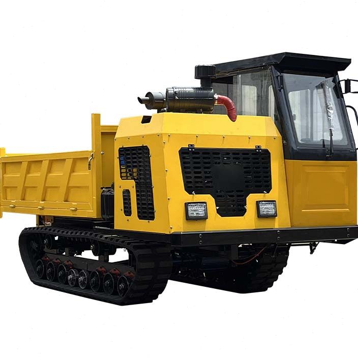 .6吨安宇爬山虎履带式运输车农用四不像全封闭座驾式农田自卸车