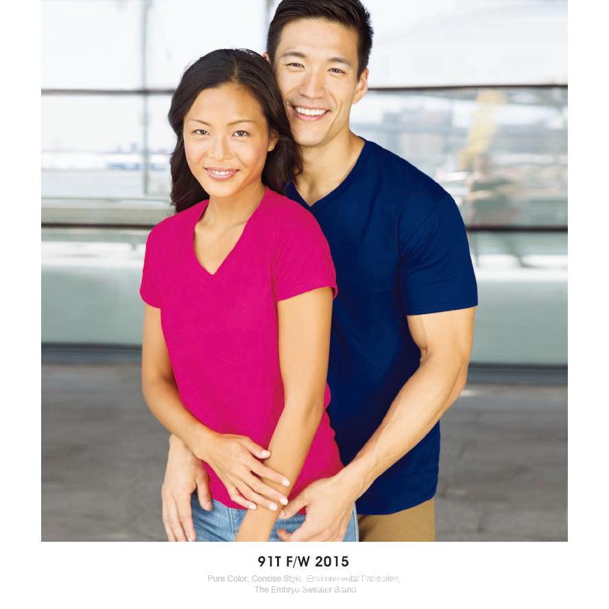 Gildan/杰丹/吉尔丹/63V00 150克打底V领文化衫