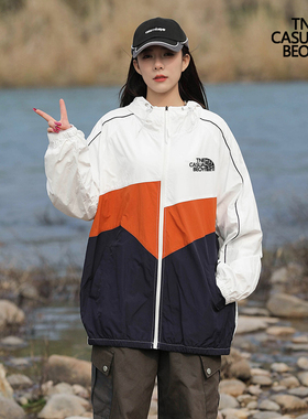 南北面向夏季冰丝UPF50+户外防晒服男女宽松薄款大码学生胖MMGG潮