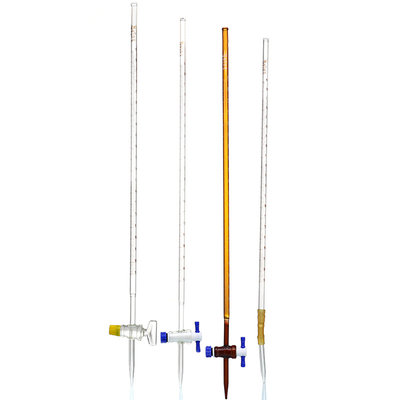 。酸式碱式滴定管透明棕色四氟活塞两用10/25/50/100m教l学实验器